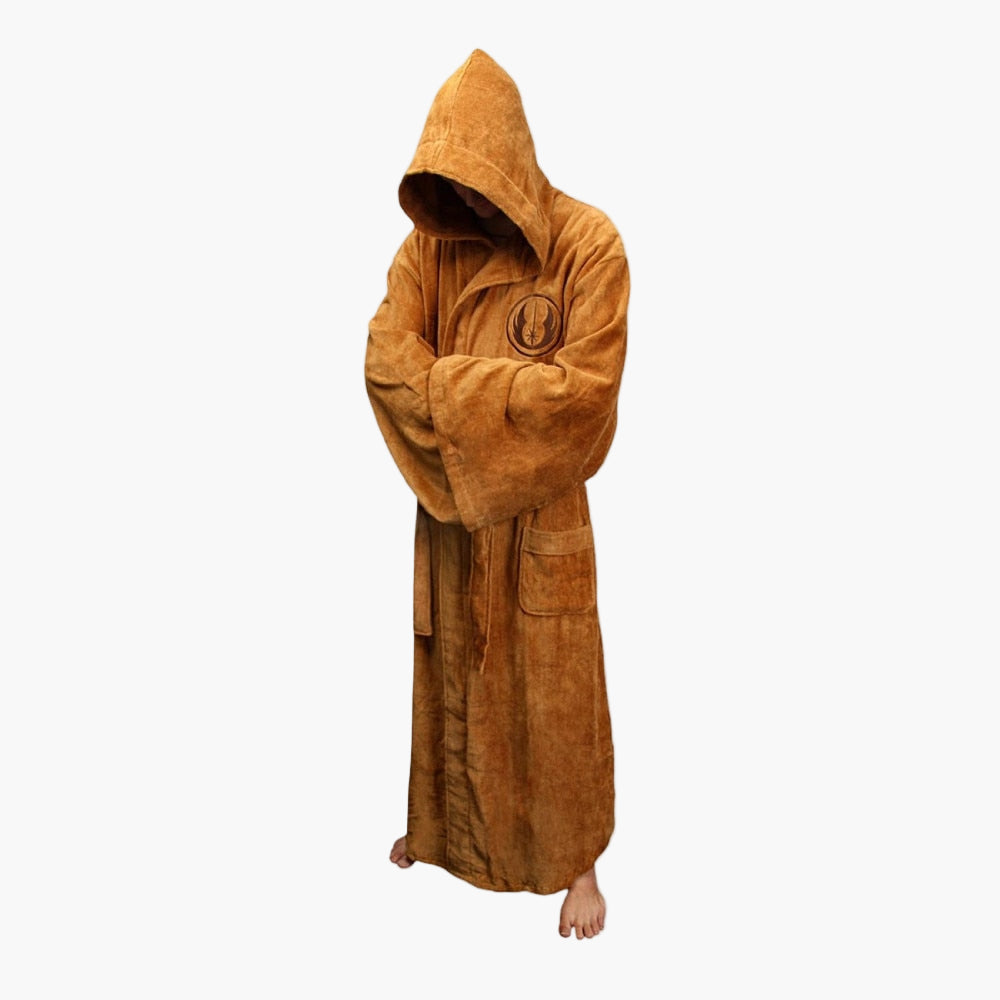 Bathrobe Hooded Full-Length Moisture-Wicking