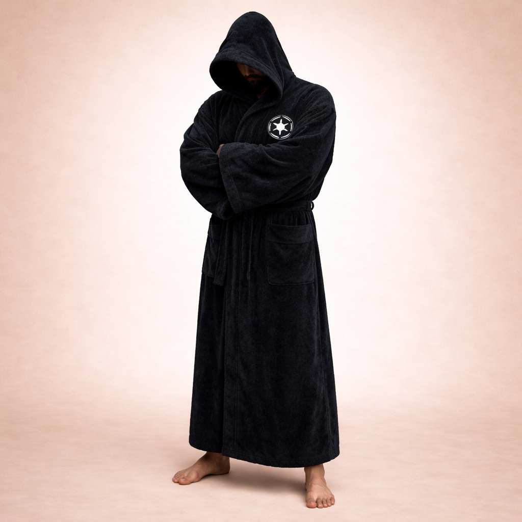 Bathrobe Hooded Full-Length Moisture-Wicking