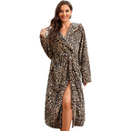 Bathrobe Hooded Premium Fleece Long Fit With Pockets