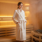 Bathrobe Soft Cotton Terry Unisex Loose Fit