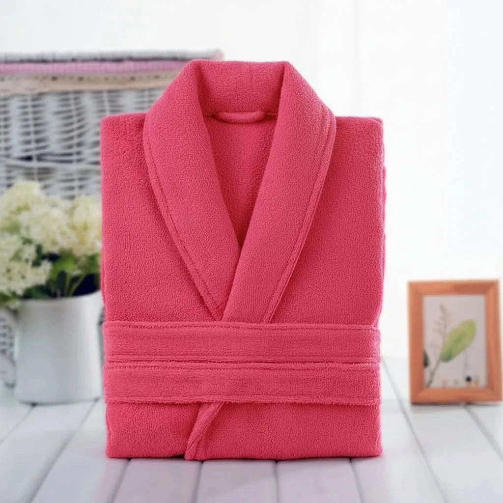 Bathrobe Soft Cotton Terry Unisex Loose Fit