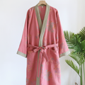 Bathrobe Waffle Cotton Quick-Dry Belt & Pockets