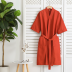 Bathrobe Waffle Weave 100% Cotton Lightweight