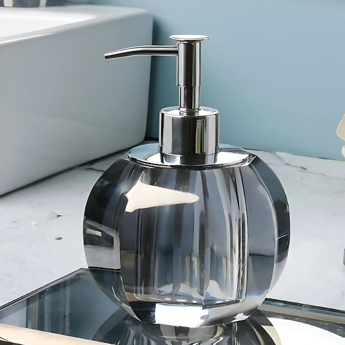 Bathroom Accessories Set Crystal Glass Toothbrush Holder