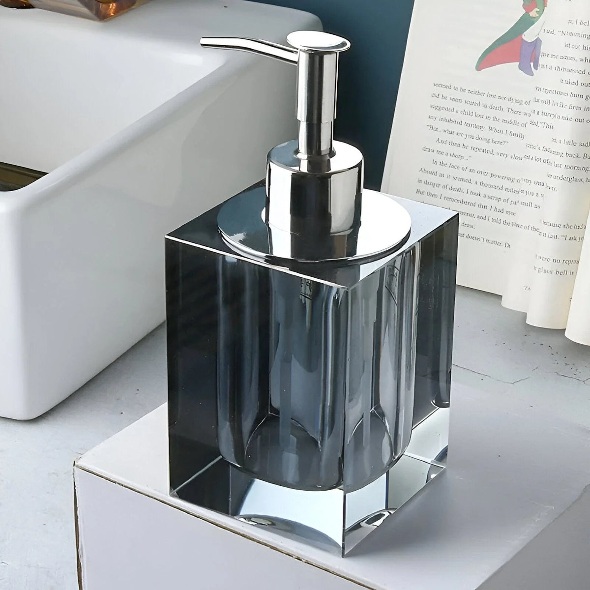 Bathroom Accessories Set Crystal Glass Toothbrush Holder