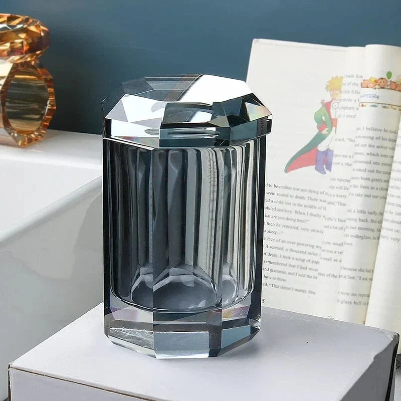 Bathroom Accessories Set Crystal Glass Toothbrush Holder