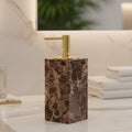 Bathroom Accessories Set Marble-Effect Polished Finish