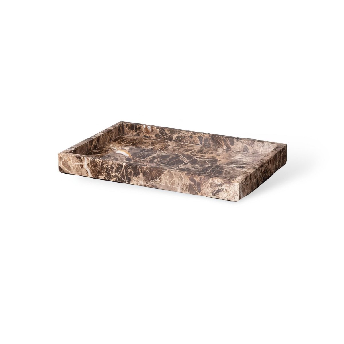 Bathroom Accessories Set Marble-Effect Polished Finish