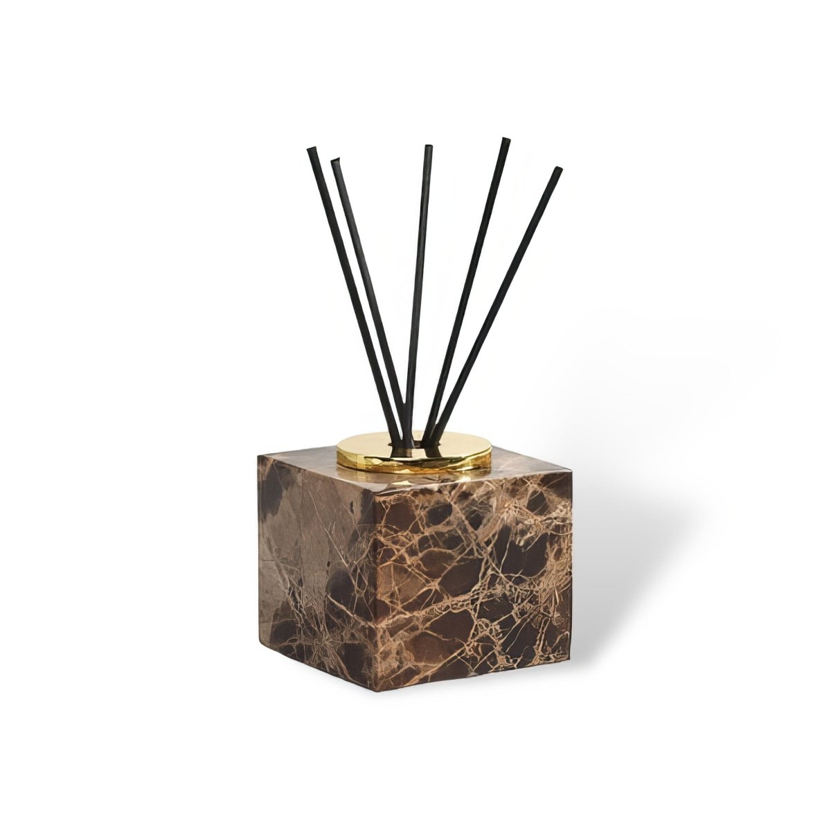 Bathroom Accessories Set Marble-Effect Polished Finish