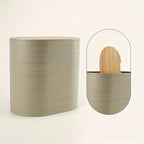 Bathroom Accessory Set Bamboo Accents 6-Piece Easy-Clean