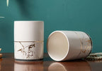 Bathroom Accessory Set Ceramic Modern Geometric Set of 4
