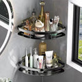 Bathroom Corner Shelf Drill-Free Adhesive Corrosion-Resistant Aluminum