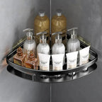 Bathroom Corner Shelf Drill-Free Adhesive Corrosion-Resistant Aluminum