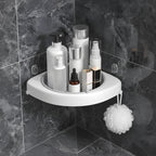 Bathroom Corner Shelf Rotating Drainage & Ventilation
