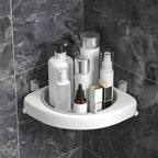 Bathroom Corner Shelf Rotating Drainage & Ventilation
