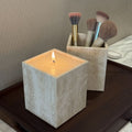 Bathroom Countertop Organizer Minimalist Square Marble & Travertine