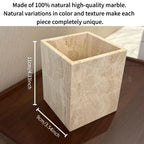 Bathroom Countertop Organizer Minimalist Square Marble & Travertine