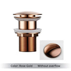 Bathroom Drain Pop-Up Closure Optional Overflow Corrosion-Resistant Finish