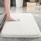Bathroom Mat Plush Microfiber Anti-Slip Backing