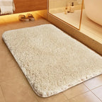 Bathroom Mat Plush Microfiber Anti-Slip Backing