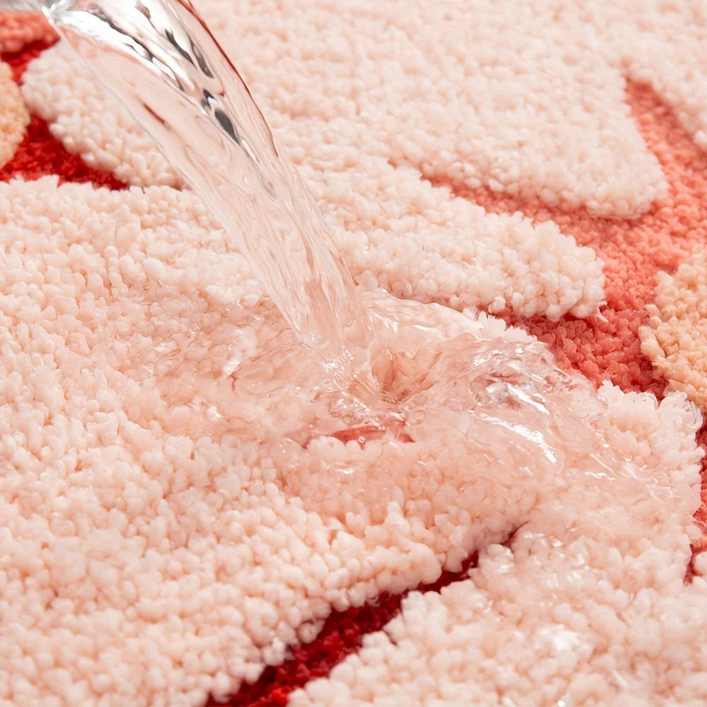 Bathroom Mat Ultra-Soft Microfiber Non-Slip & Machine Washable