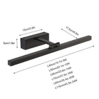 Bathroom Mirror Light Waterproof Aluminum LED Multiple Sizes