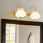 Bathroom Mirror Wall Light Brass Finish Integrated LED