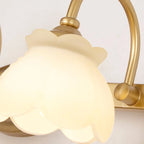 Bathroom Mirror Wall Light Brass Finish Integrated LED