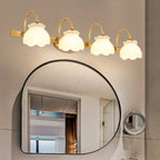 Bathroom Mirror Wall Light Brass Finish Integrated LED