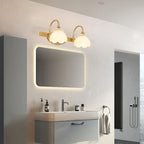 Bathroom Mirror Wall Light Brass Finish Integrated LED