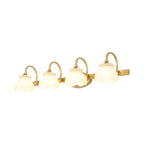 Bathroom Mirror Wall Light Brass Finish Integrated LED