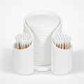 Bathroom Organizer 2-in-1 Dispenser & Storage Dust-Free Lid