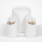 Bathroom Organizer 2-in-1 Dispenser & Storage Dust-Free Lid