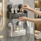Bathroom Rack No-Drill Suction-Mount Waterproof & Rust-Free