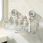 Bathroom Rack No-Drill Suction-Mount Waterproof & Rust-Free