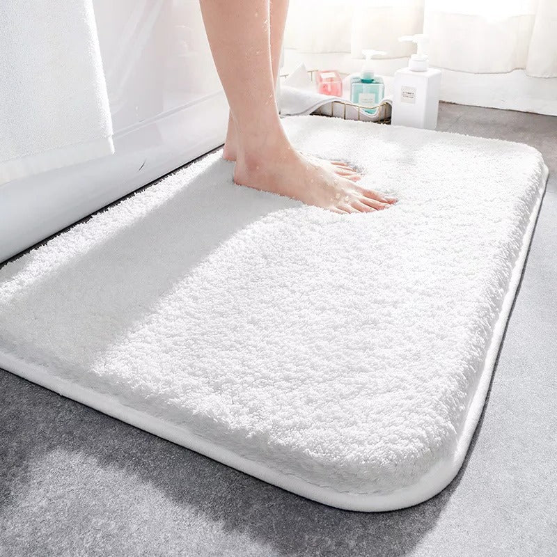 Bathroom Rug Absorbent Pile & Non-Slip Rubber Backing
