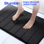 Bathroom Rug Set Velvet Memory Foam & Non-Slip
