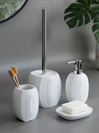 Bathroom Set Wall-Mounted Stainless Steel 4-Piece