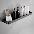 Bathroom Shelf Matte Black Stainless Steel Rust-Resistant
