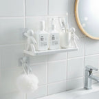 Bathroom Shelf Self-Adhesive No-Drill Space-Saving
