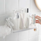 Bathroom Shelf Self-Adhesive No-Drill Space-Saving
