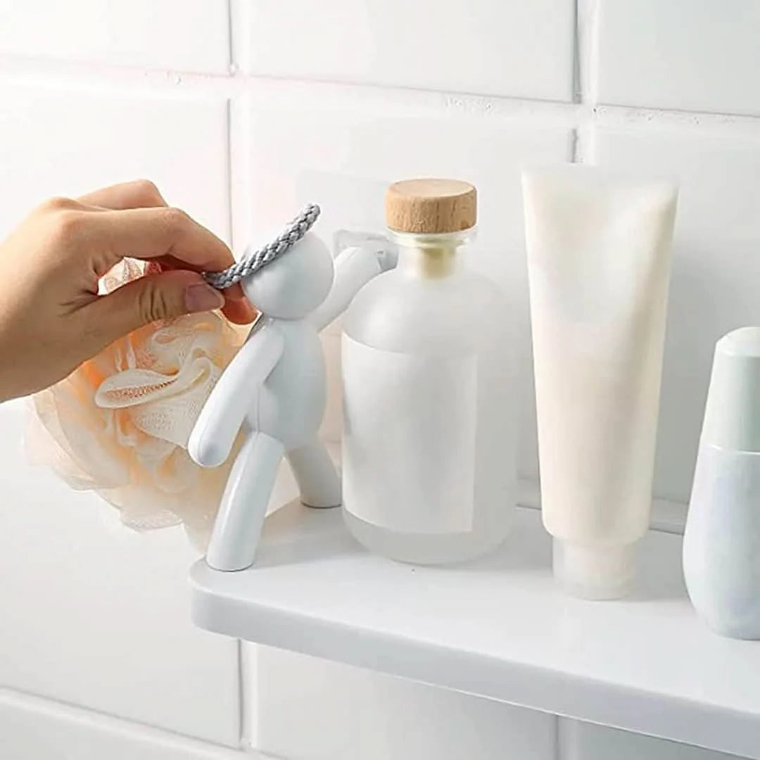 Bathroom Shelf Self-Adhesive No-Drill Space-Saving