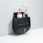 Bathroom Shelf Wall-Mounted Waterproof Dual Compartments