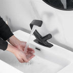 Bathroom Sink Faucet Waterfall Spout & Single-Handle