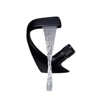 Bathroom Sink Faucet Waterfall Spout & Single-Handle