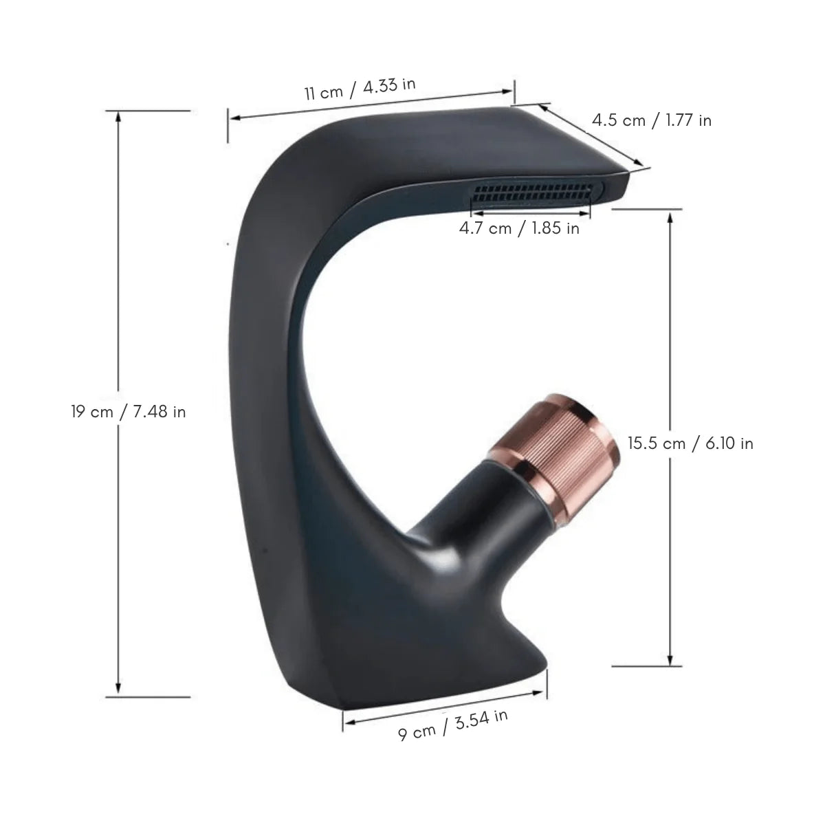 Bathroom Sink Faucet Waterfall Spout & Single-Handle
