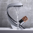 Bathroom Sink Faucet Waterfall Spout & Single-Handle