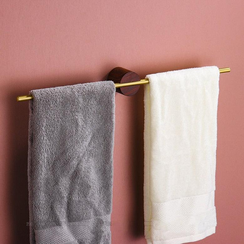 Bathroom Towel Bar Adjustable Brushed Aluminum Mounting Hardware Included