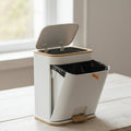 Bathroom Trash Can Odor Control Lid Space-Saving ABS