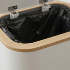 Bathroom Trash Can Odor Control Lid Space-Saving ABS